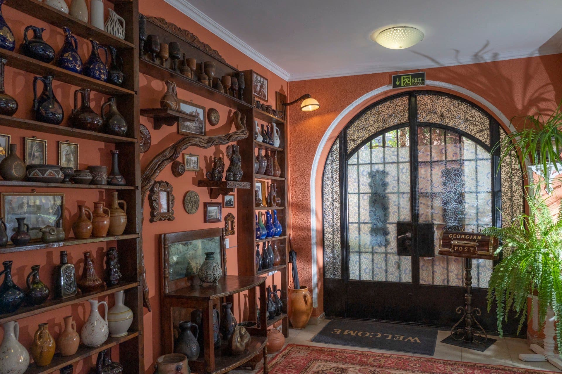 Historic Georgian architecture at Elia Boutique Hostel - unique vintage hostel near Holy Trinity Cathedral Tbilisi
